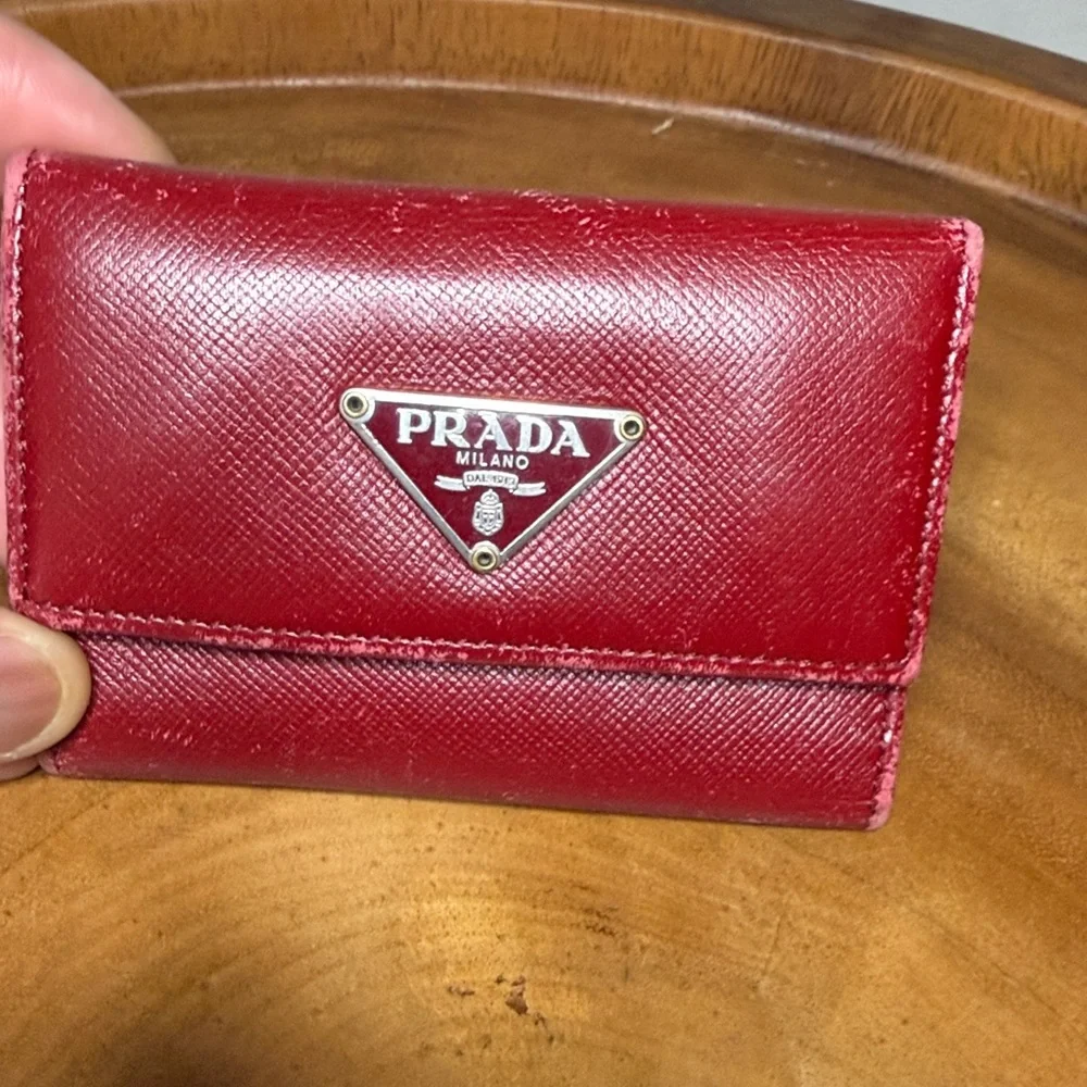 Prada Crimson Card Holder